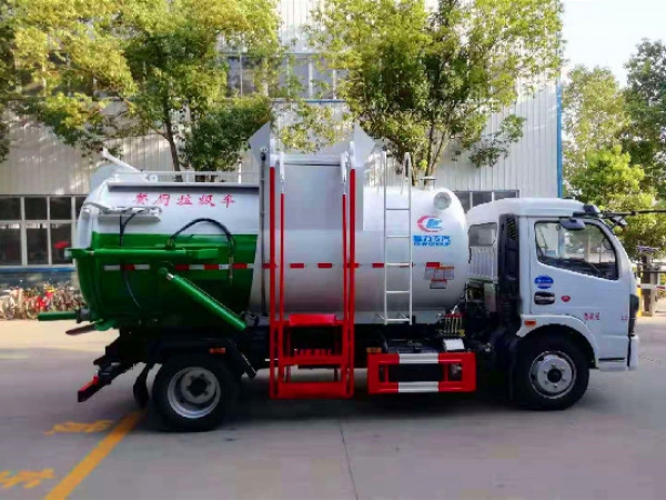 東風(fēng)多利卡國六8方（圓罐）餐廚垃圾車